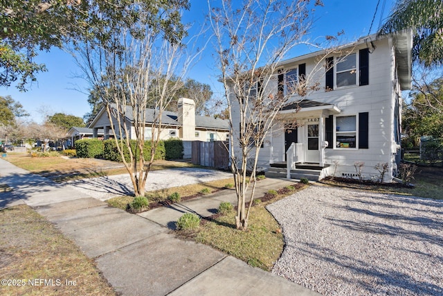 view of front of home