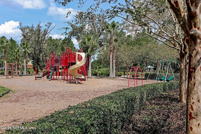 view of play area