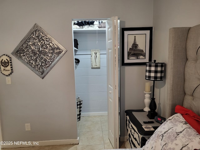 interior space featuring tile patterned flooring