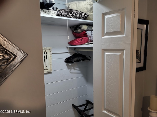 view of closet