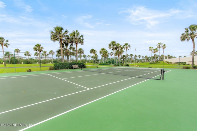 view of tennis court