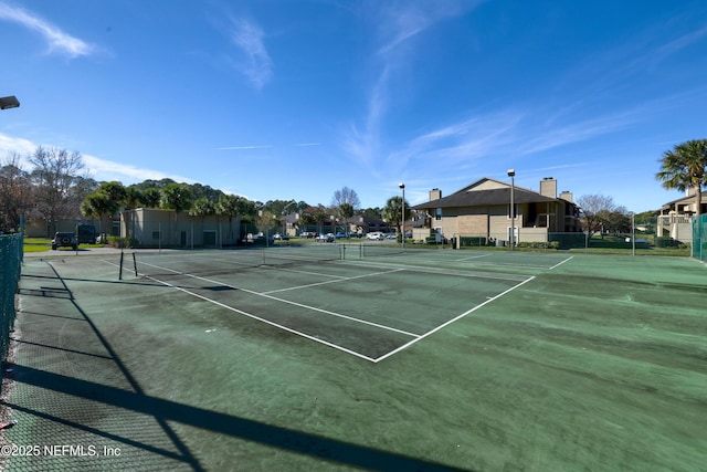 view of tennis court