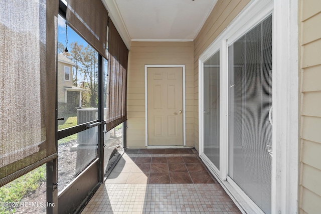 view of sunroom