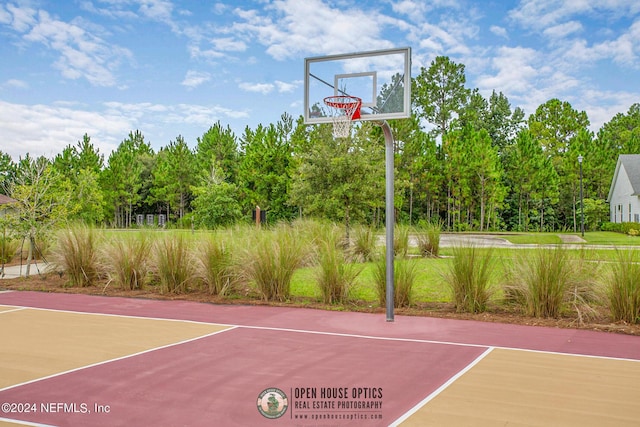 view of basketball court