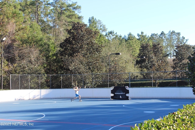 view of sport court