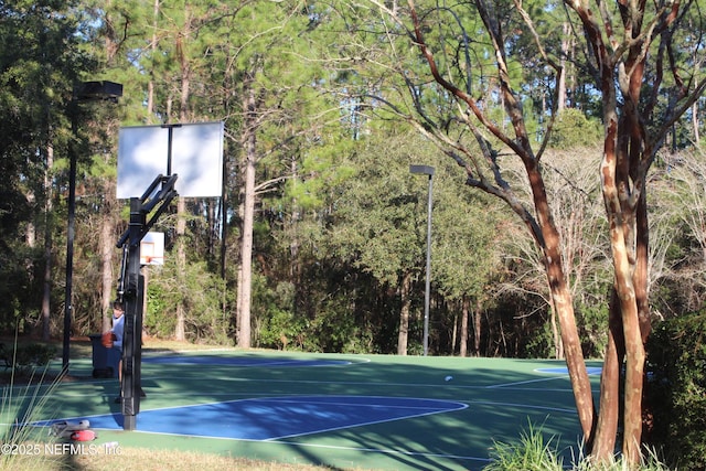 view of basketball court