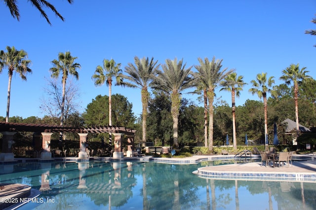 view of pool