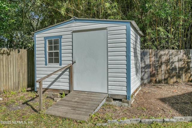 view of outbuilding