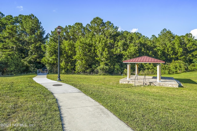3210 Winding Creek Pl, Green Cove Springs, FL 32043 - view of home's community with a gazebo and a lawn