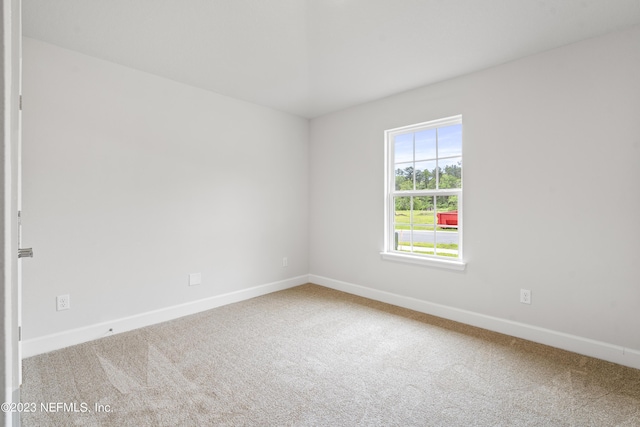 unfurnished room featuring carpet flooring