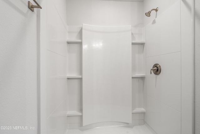 bathroom with a shower