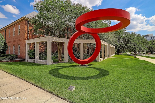 exterior space featuring a yard
