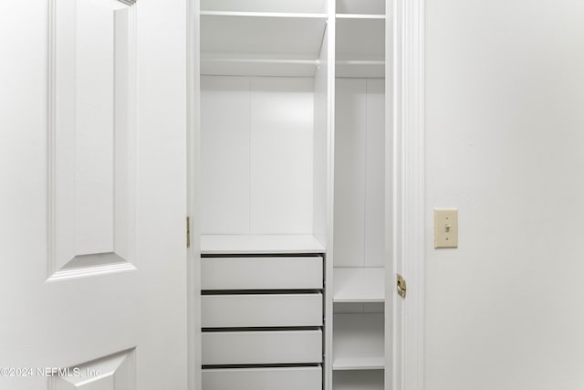 view of closet