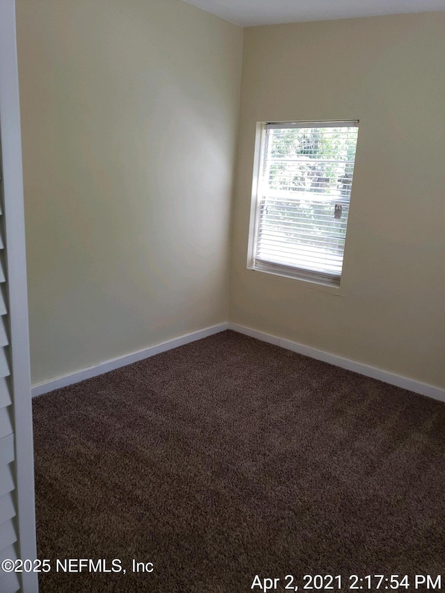 empty room with carpet floors