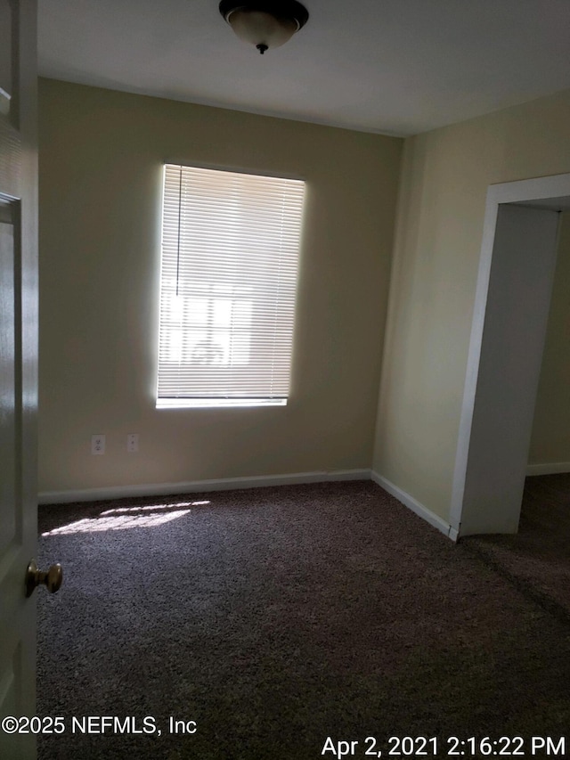 unfurnished room featuring carpet flooring