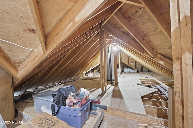 view of attic