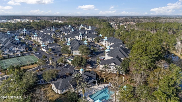 birds eye view of property