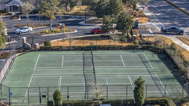 view of tennis court