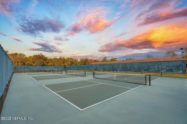 view of tennis court