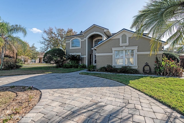 view of property with a front yard