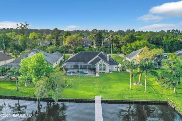 birds eye view of property