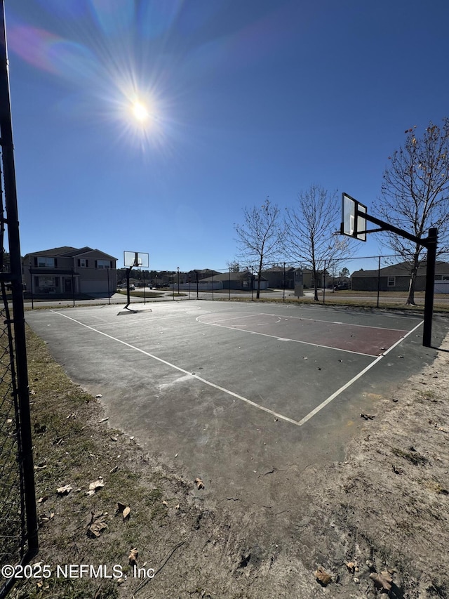 view of sport court