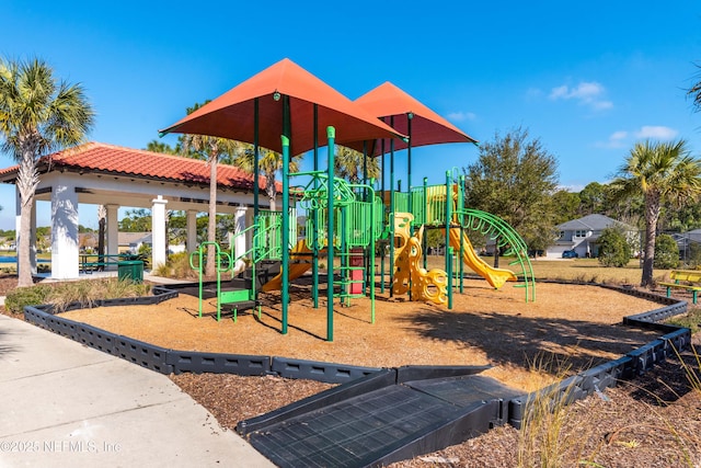 view of jungle gym