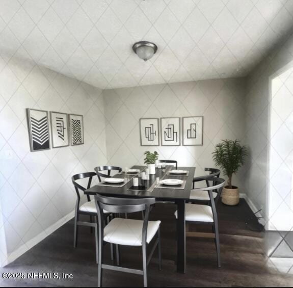 dining room featuring dark hardwood / wood-style floors