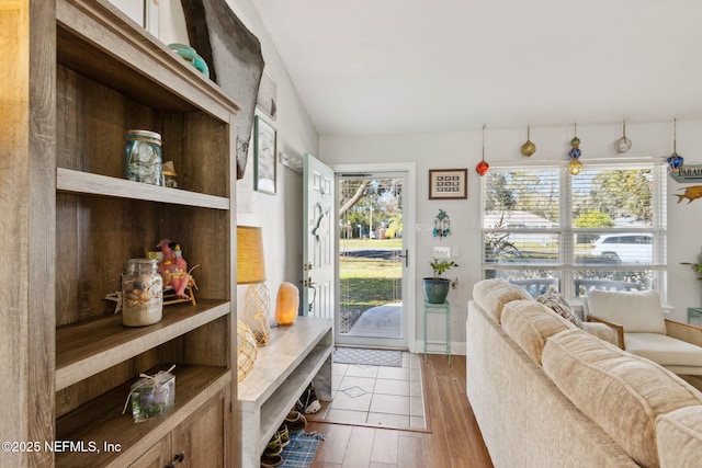 interior space featuring hardwood / wood-style floors