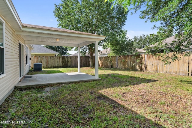 11786 Huckleberry Trl E, Macclenny, FL 32063 - view of yard featuring central AC and a patio area