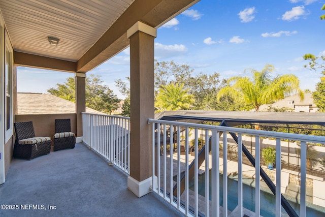 view of balcony