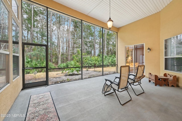 sunroom featuring a wealth of natural light