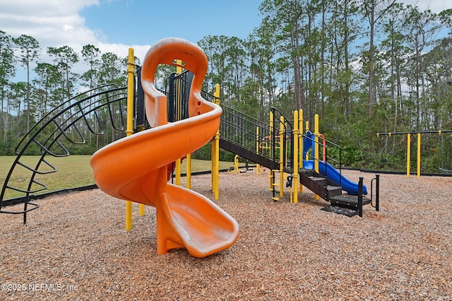 view of jungle gym