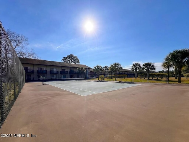 view of tennis court