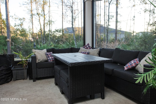 view of sunroom / solarium