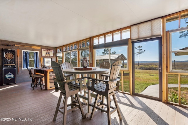 sunroom featuring plenty of natural light