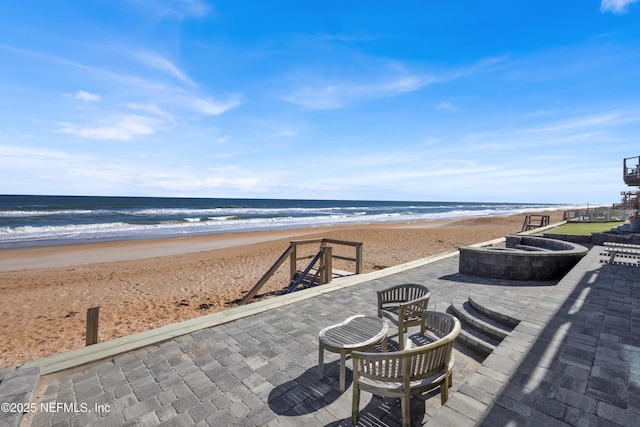 water view featuring a view of the beach