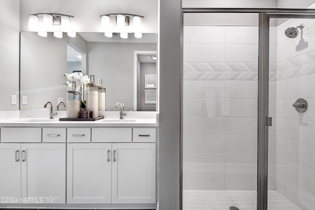 1043 Lightsey Crossing Ln, Saint Augustine, FL 32084 - bathroom featuring vanity and an enclosed shower