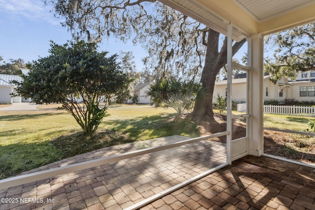 view of sunroom / solarium