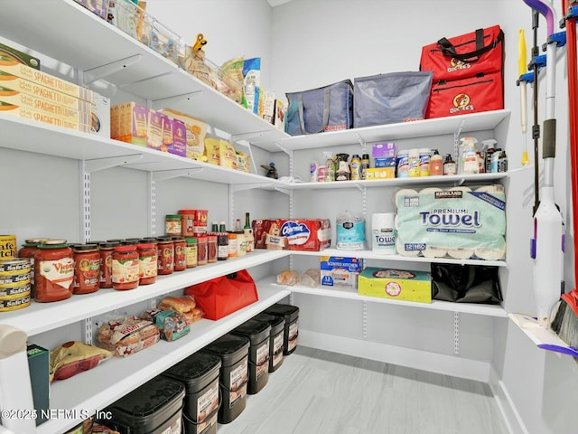 view of pantry