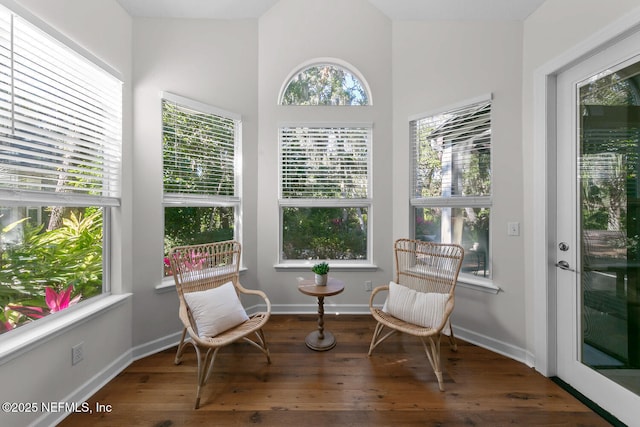 view of sunroom