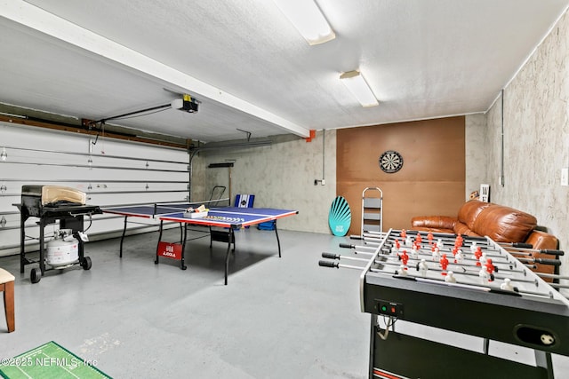 14 Ballard Ave, Saint Augustine, FL 32084 - recreation room with concrete flooring and a garage