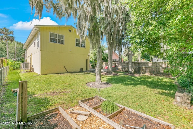 14 Ballard Ave, Saint Augustine, FL 32084 - fenced backyard featuring a vegetable garden