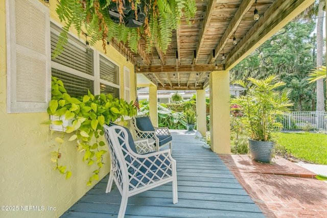 14 Ballard Ave, Saint Augustine, FL 32084 - view of wooden terrace