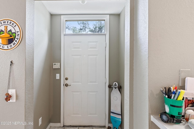 view of foyer entrance