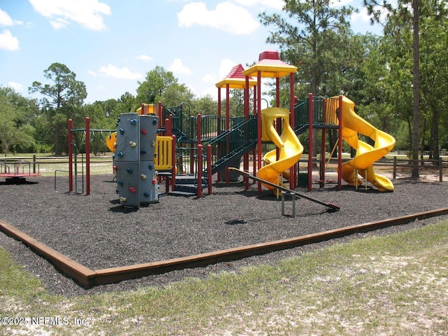 view of jungle gym