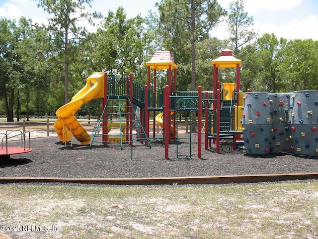 view of play area