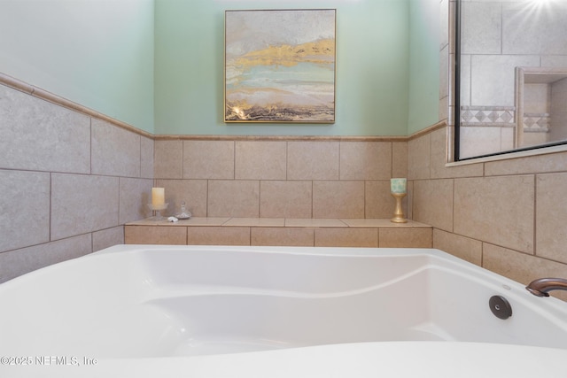 bathroom featuring a bathing tub