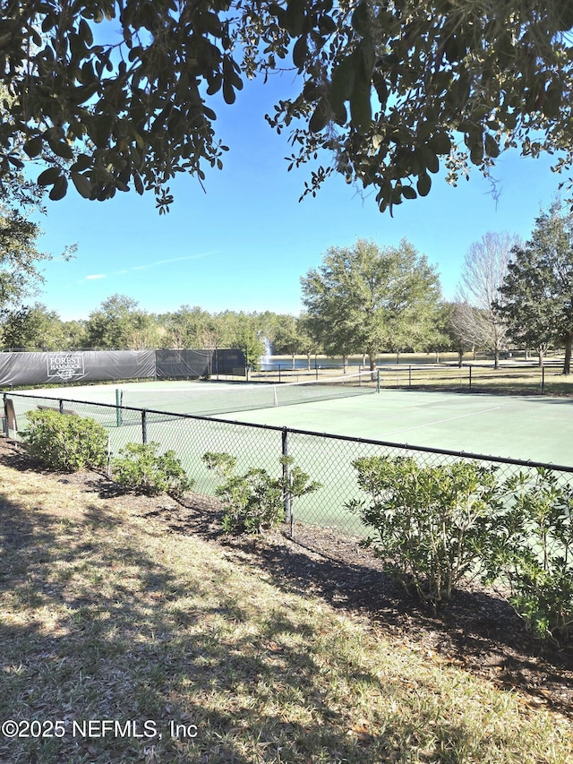 view of sport court