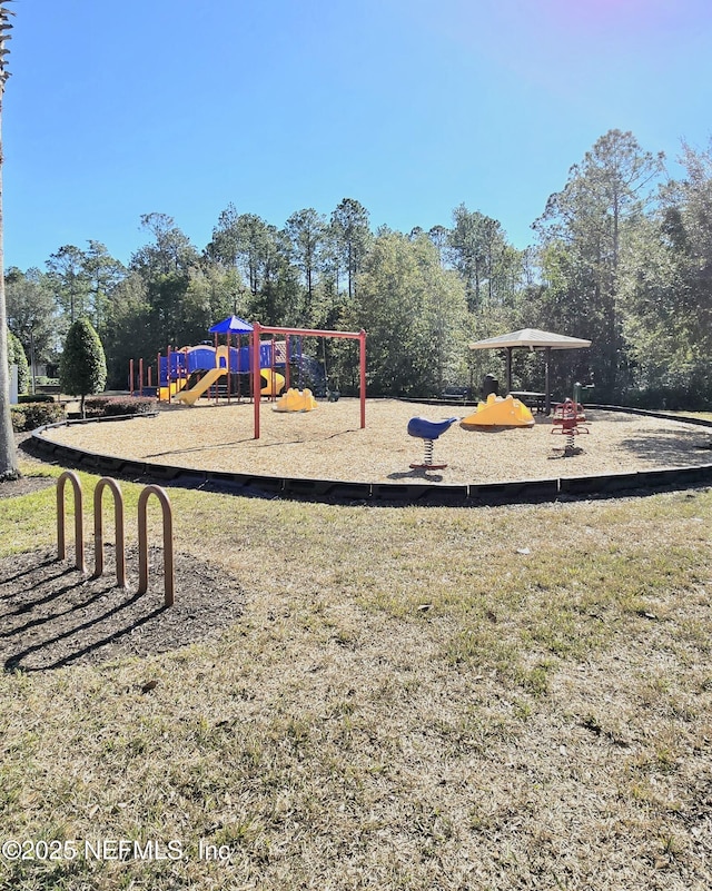 view of play area